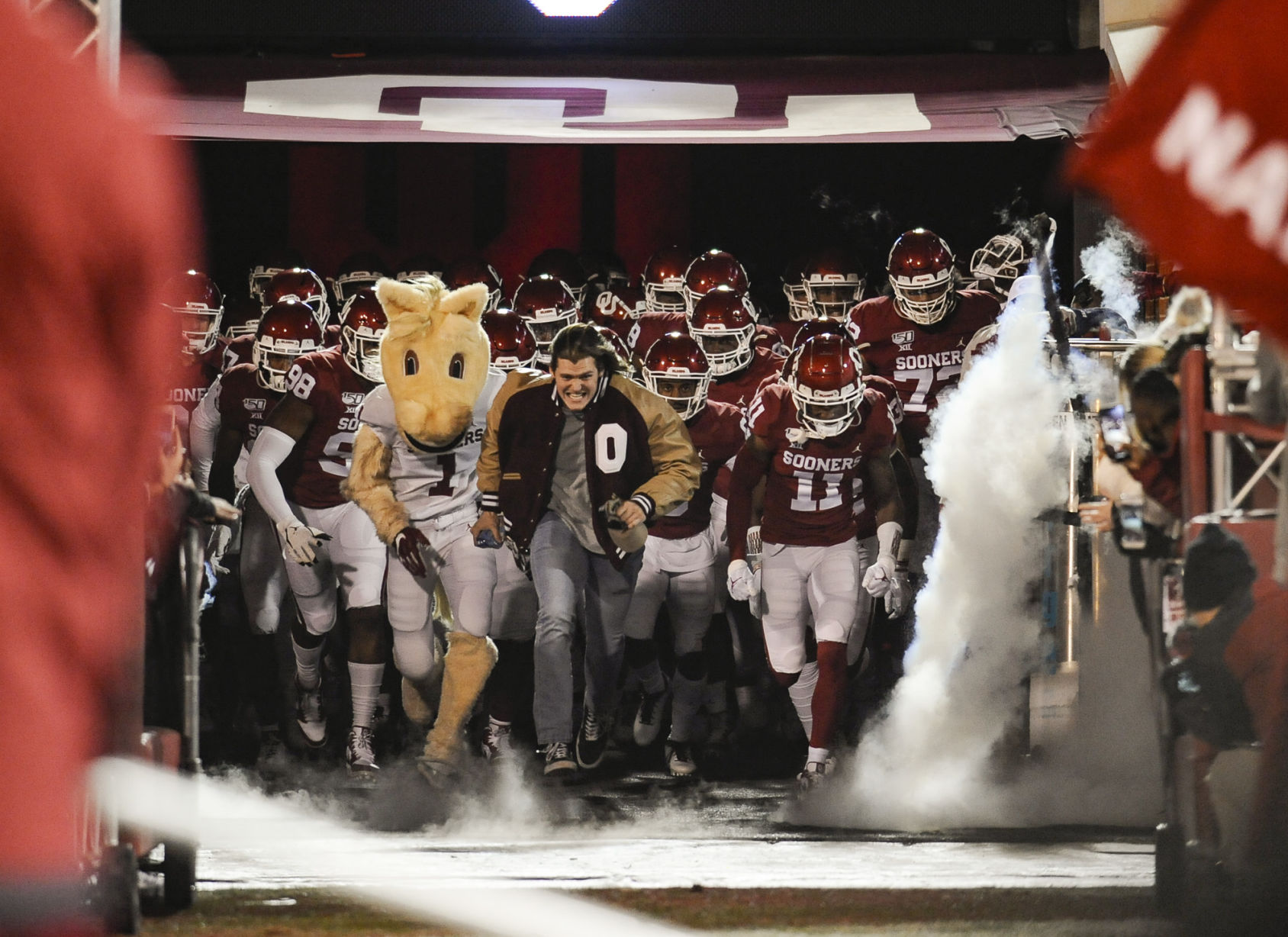 Running into the field